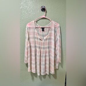Torrid Plaid Blouse 2